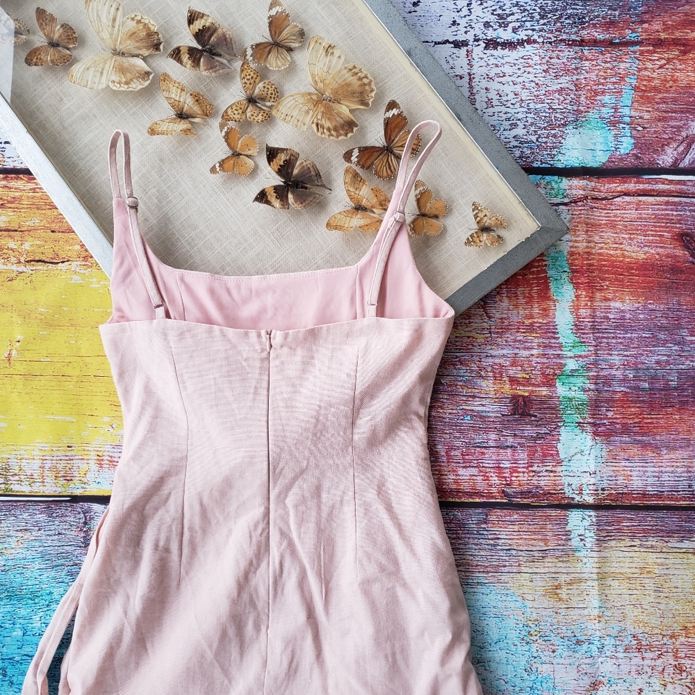 Princess Polly Blush Cottage Hill Wrap Mini Dress - Picture 12 of 14